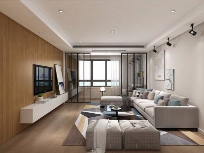 首创漫香郡-102㎡-现代风效果图