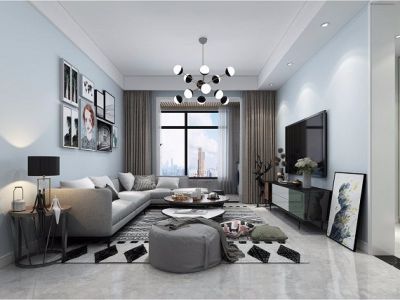 华远君城-91㎡-现代风效果图