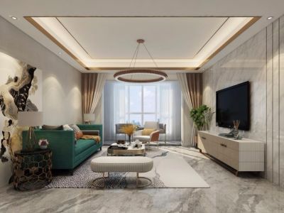 恒大帝景-121㎡-现代风效果图