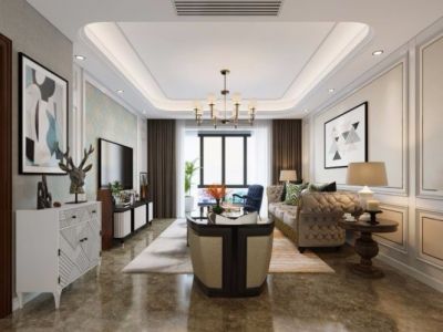 宫园壹号-116㎡-欧式风效果图