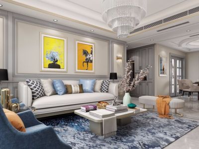 首创国际城-127㎡-现代风效果图