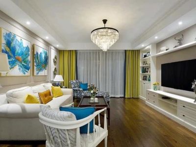 沁水新城-112㎡-美式风效果图