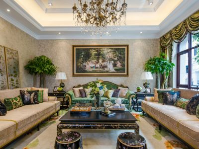 恒大御水庄园-194㎡-新古典风效果图