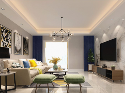 南山花园-150㎡-现代风效果图