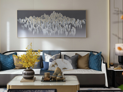 名著司南-145㎡-新中式风效果图