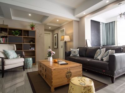 中骏雍景湾-110㎡-新中式风效果图