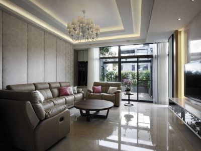 普鲁斯小镇时尚现代233平米别墅装修案例