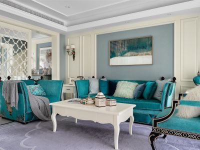 湖滨花园-126㎡-欧式风效果图