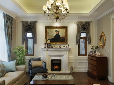 首创国际城-126㎡-美式风效果图