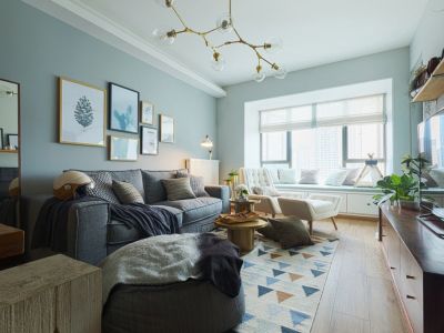 白桦林居-89㎡-北欧风效果图