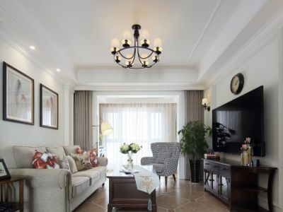 中粮锦云-127㎡-美式风效果图