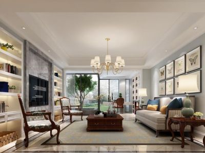 国信观湖湾-200㎡-欧式风效果图