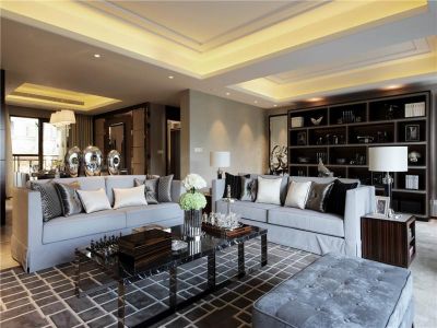 奥城花园-137㎡-现代风效果图