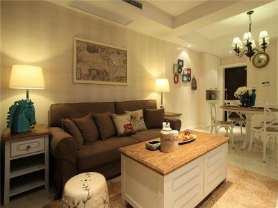 金港名都-92㎡-简约风效果图