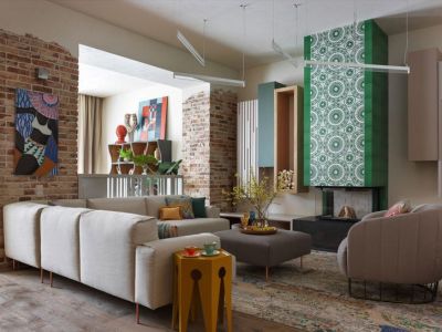 宏一·加州小镇-119㎡-混搭风效果图