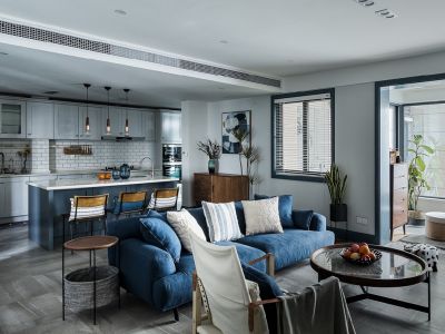 拓兴·阳光美城-132㎡-美式风效果图