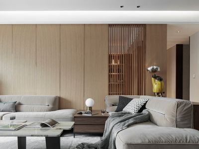 孔雀城·新京学府-102㎡-极简风效果图