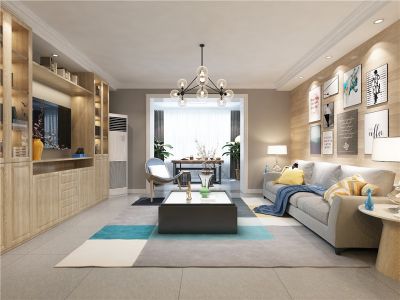 天阅西山-117㎡-现代风效果图