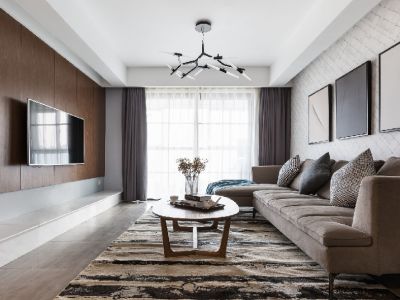 保利茉莉公馆-90㎡-现代风效果图