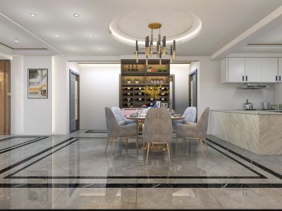 保利大队会-180㎡-欧式风效果图