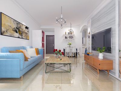 保利溪湖林语二期-70㎡-现代风效果图