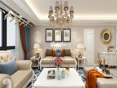 金地樾檀山-180㎡-欧式风效果图