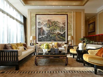 保利小楼大院-213㎡-新中式风效果图