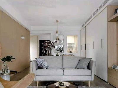 鸿通·翡翠城-85㎡-极简风效果图