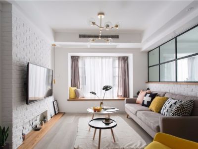 揽海名寓-120㎡-现代风效果图