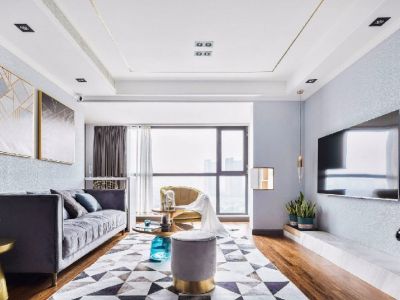 小平岛海悦山-130㎡-现代风效果图