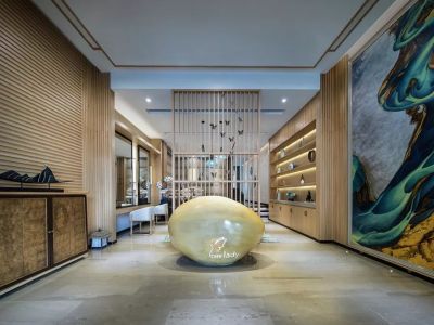 美容会所-400㎡-中式风效果图