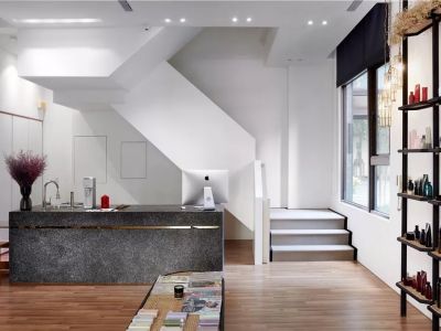 美发店-250㎡-现代风效果图