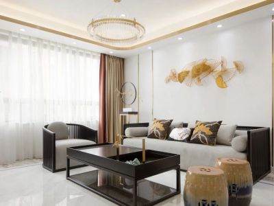 京和园（上城雅园）-131㎡-新中式风效果图