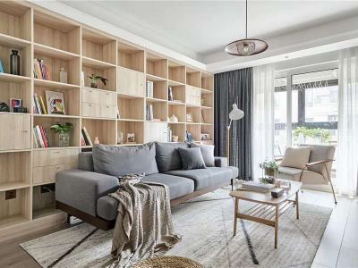 枣庄红钻公馆自然风格装修效果图鉴赏-120㎡-简约风效果图