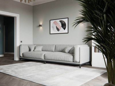 恒大阳光半岛北欧风格89平米二居室装修效果图案例