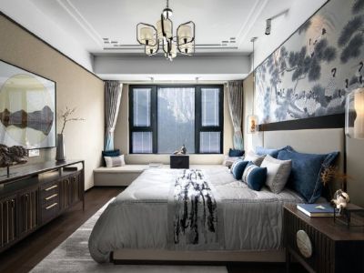 上善颐园含芳苑-170㎡-中式风效果图