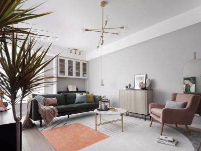 中庚香海金鼎-120㎡-北欧风效果图