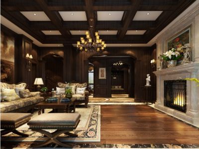 福江家园-300㎡-欧式风效果图