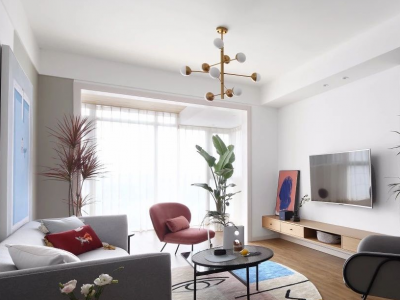 远锦国际-107㎡-北欧风效果图