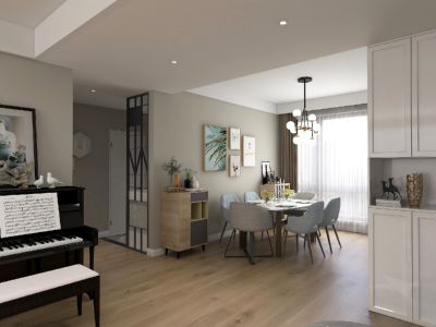 龙湖·舜山府-144㎡-简约风效果图