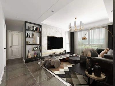 万国宫馆二期-109㎡-现代风效果图