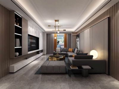 福禄润园-137㎡-轻奢风效果图