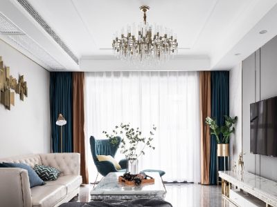 逸合·山语城-105㎡-轻奢风效果图