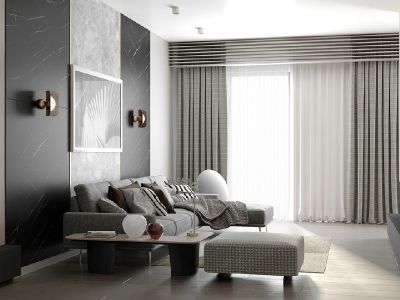 馨河怡景-98㎡-轻奢风效果图