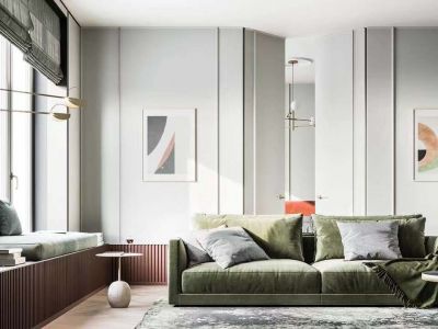 鸿华·御府-85㎡-轻奢风效果图