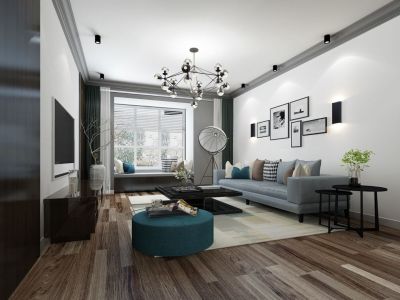 岱西花园-130㎡-现代风效果图