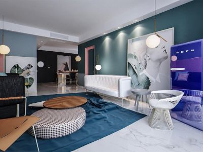 宇虹万花城-160㎡-轻奢风效果图