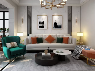 中铁悦龙南山-85㎡-现代风效果图