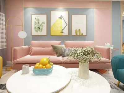 中梁壹号院-90㎡-北欧风效果图