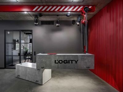 Logity办公室-500㎡-工业风效果图